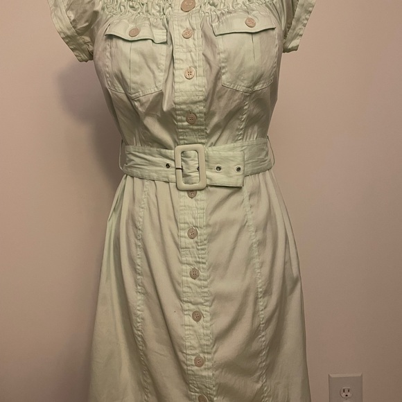 Marciano Button Down Mini Dress - Picture 5 of 8